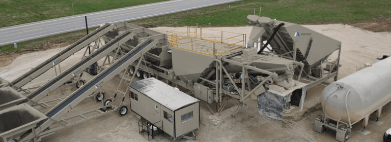 CON-E-CO LO-PRO concrete batch plant installation supported by Closner Equipment